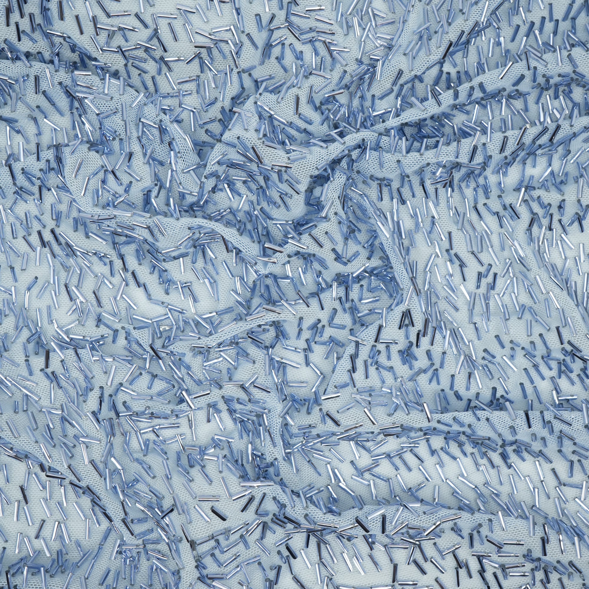 Dazzle Beaded Stretch Mesh Fabric | Blue Moon Fabrics