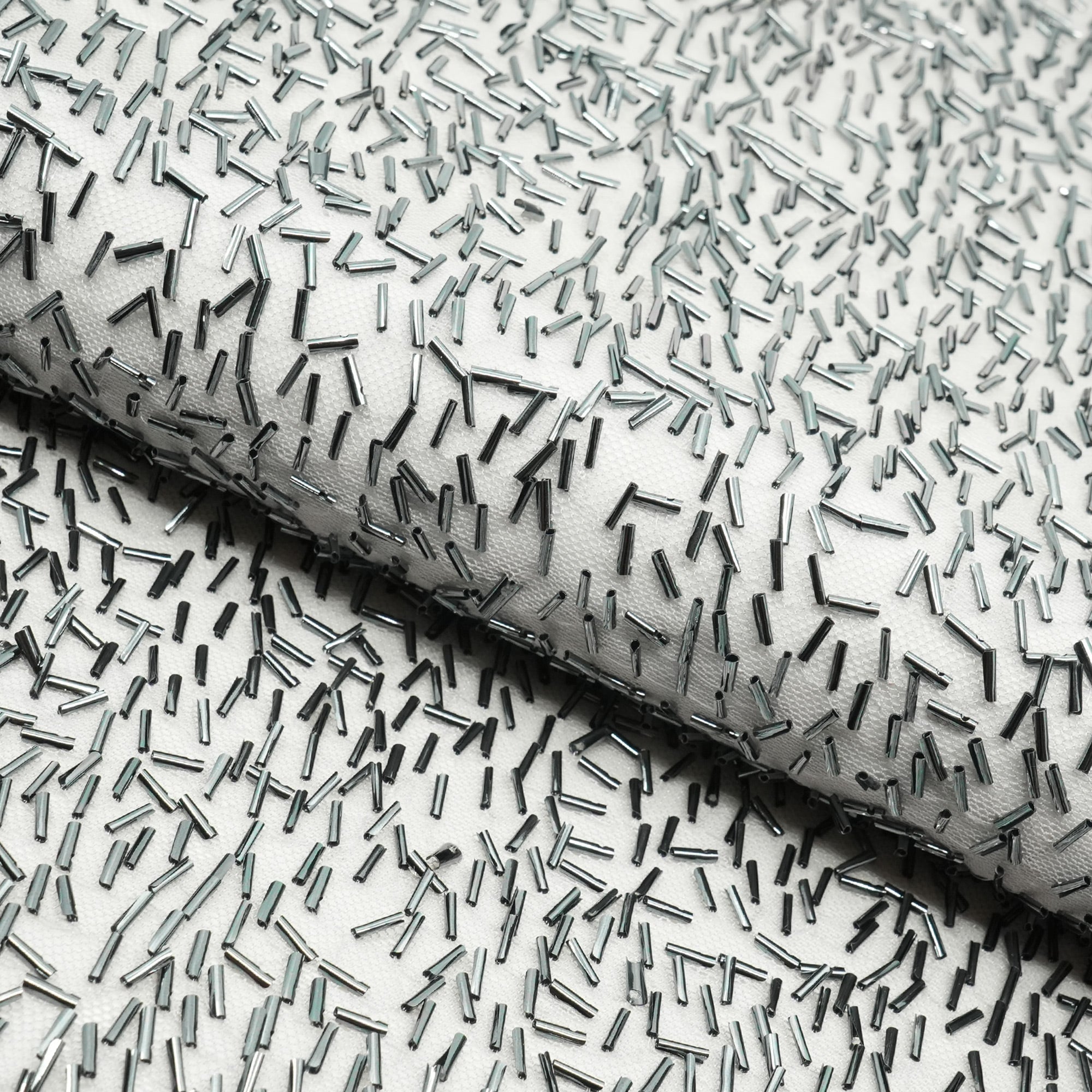 Dazzle Beaded Stretch Mesh Fabric | Blue Moon Fabrics