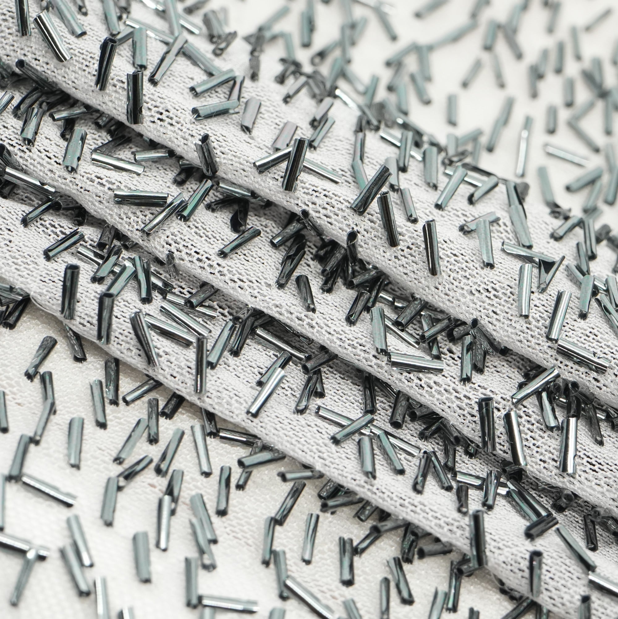 Dazzle Beaded Stretch Mesh Fabric | Blue Moon Fabrics