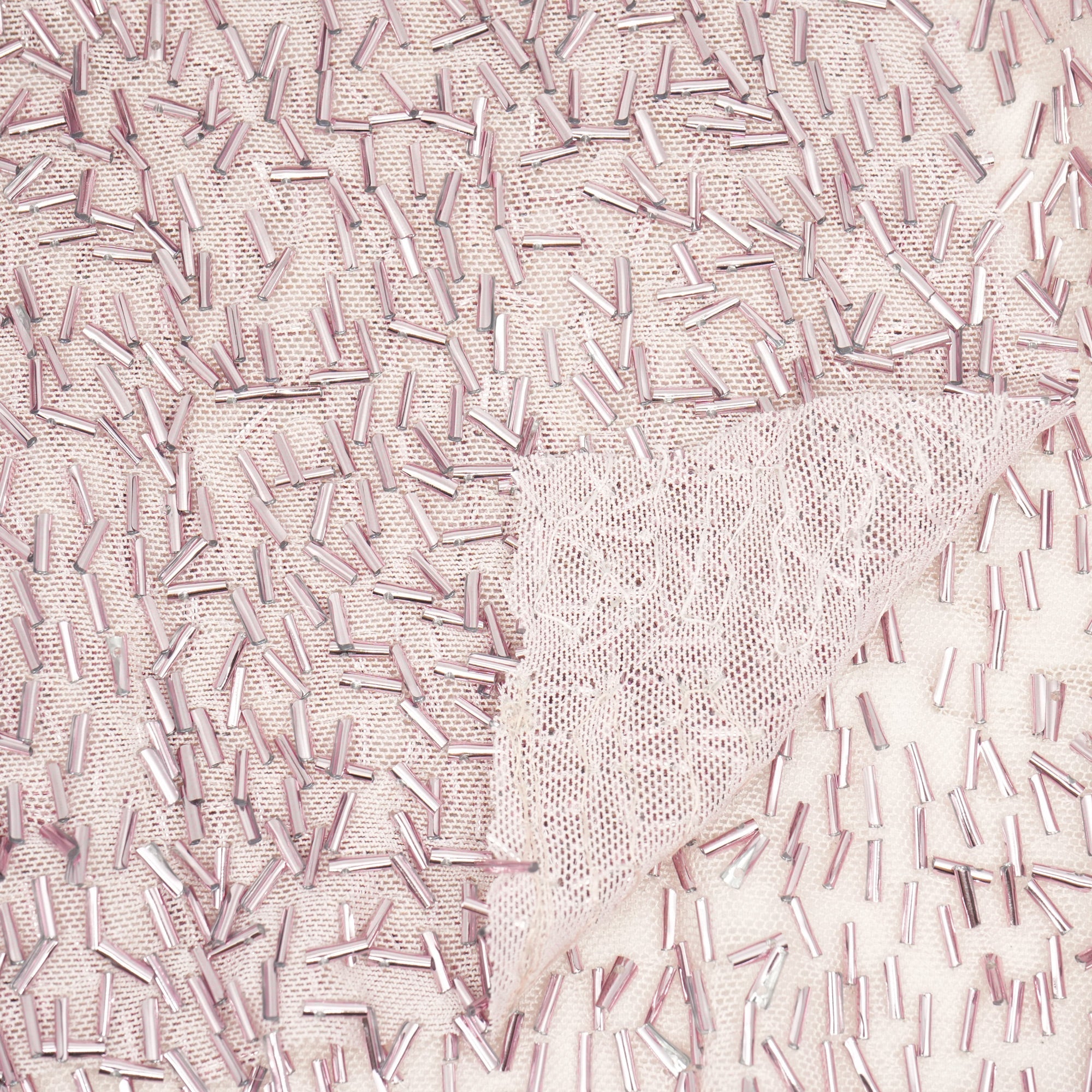 Dazzle Beaded Stretch Mesh Fabric | Blue Moon Fabrics