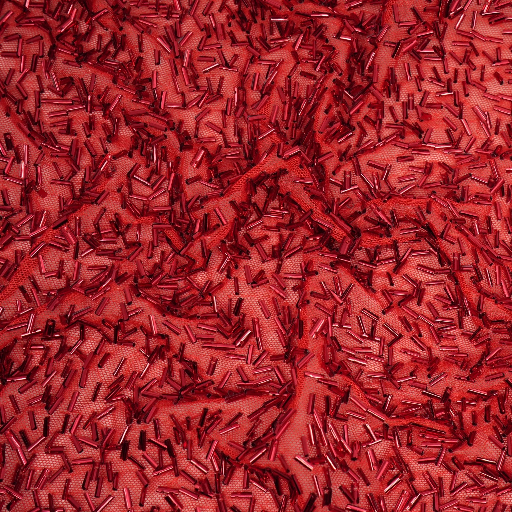 Dazzle Beaded Stretch Mesh Fabric | Blue Moon Fabrics