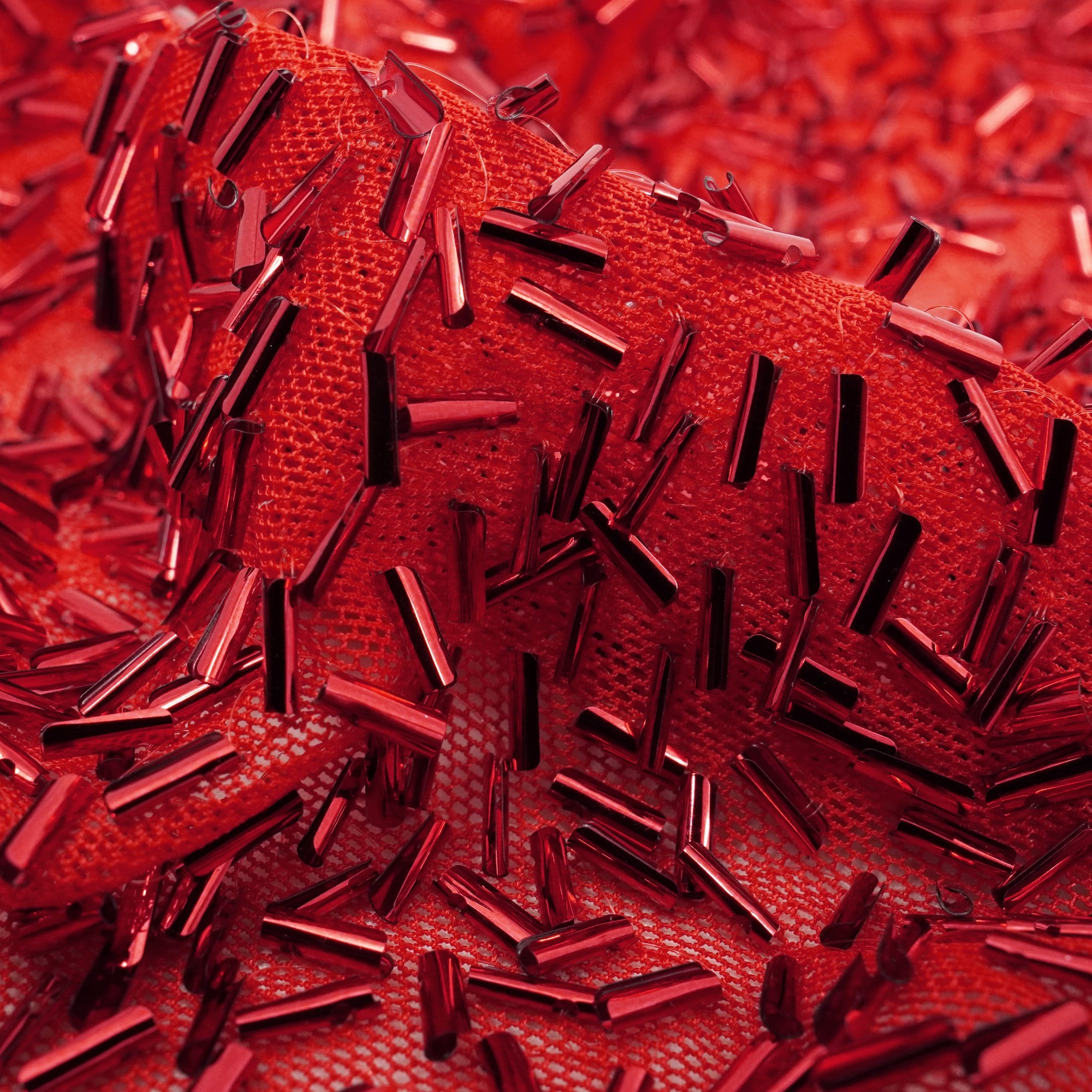 Dazzle Beaded Stretch Mesh Fabric | Blue Moon Fabrics