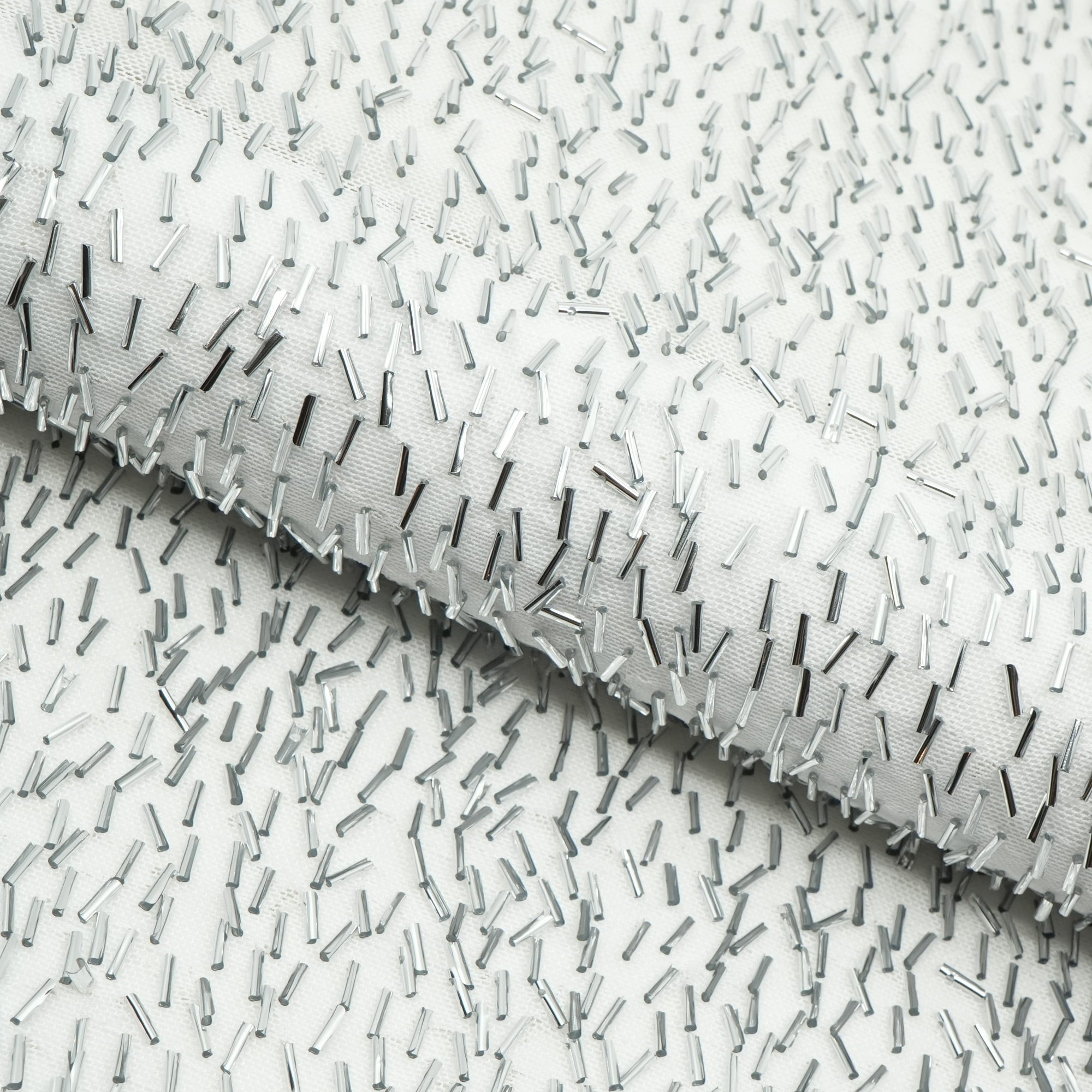 Dazzle Beaded Stretch Mesh Fabric | Blue Moon Fabrics