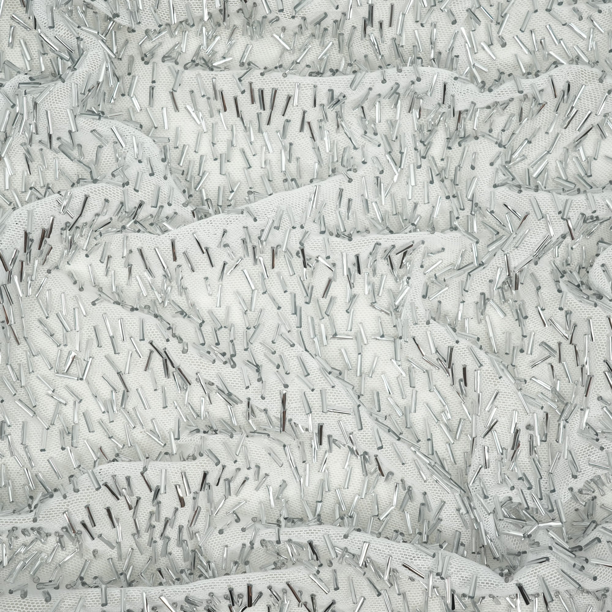 Dazzle Beaded Stretch Mesh Fabric | Blue Moon Fabrics