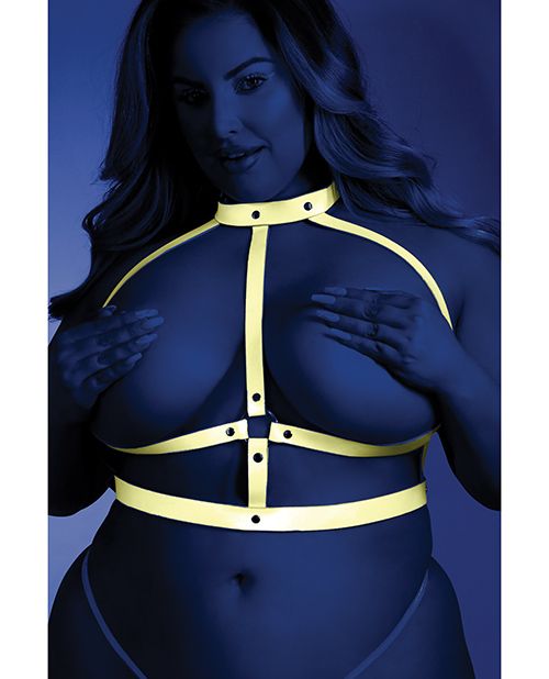 Glow Strapped In Glow in the Dark Chest Harness Top