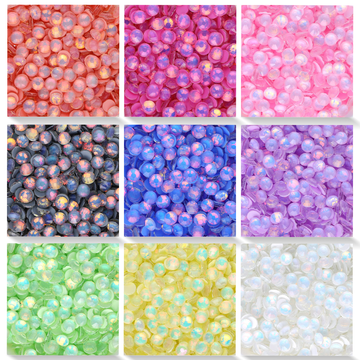 SS6-SS30 Mocha Opal Coral Reef Flatback Glass Non-Hotfix Rhinestones