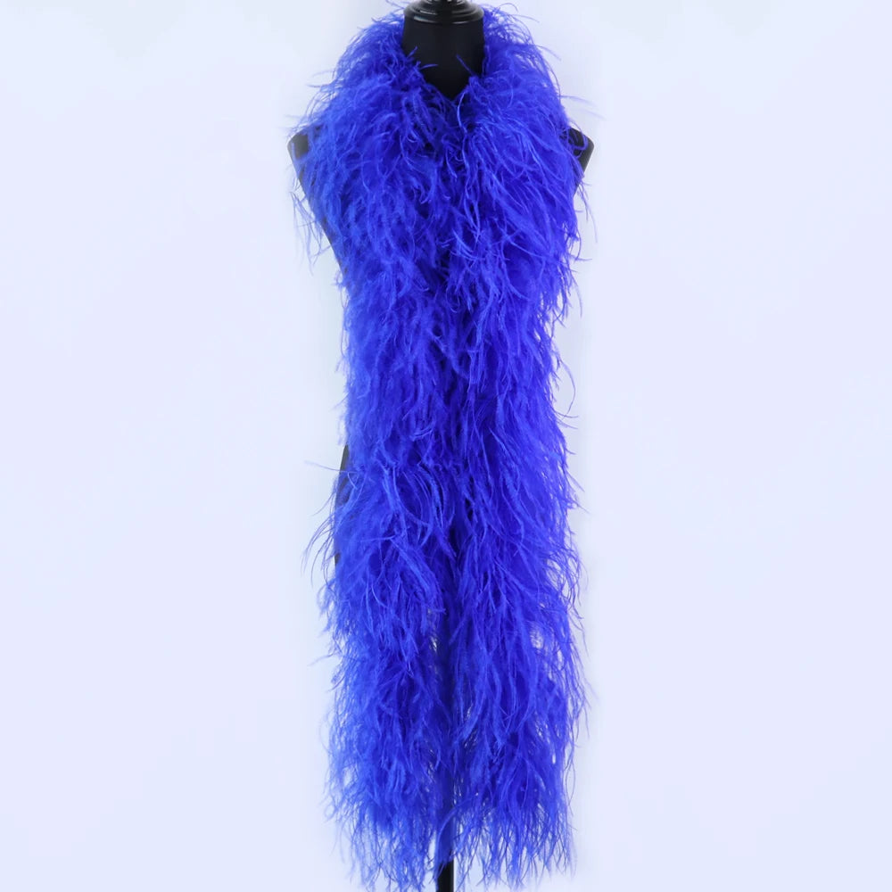6-Ply Fluffy Ostrich Feather Scarf Boa
