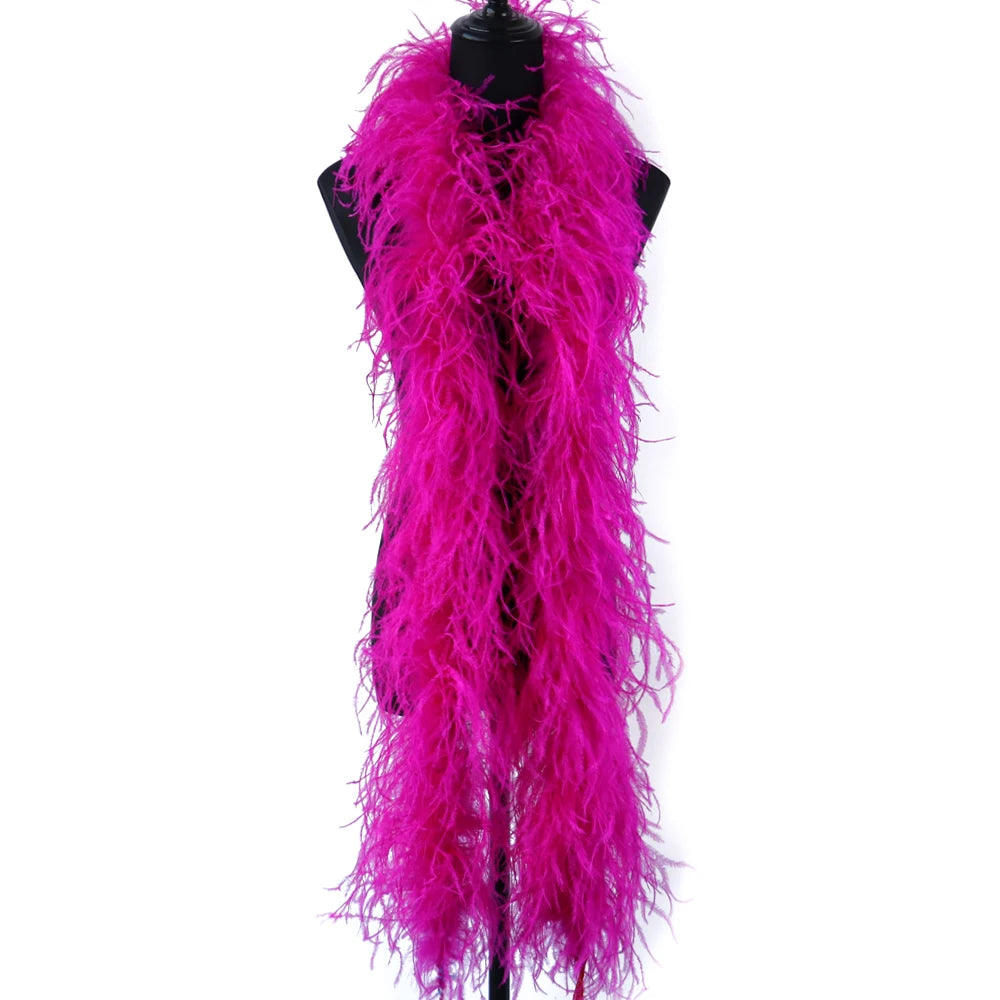 6-Ply Fluffy Ostrich Feather Scarf Boa
