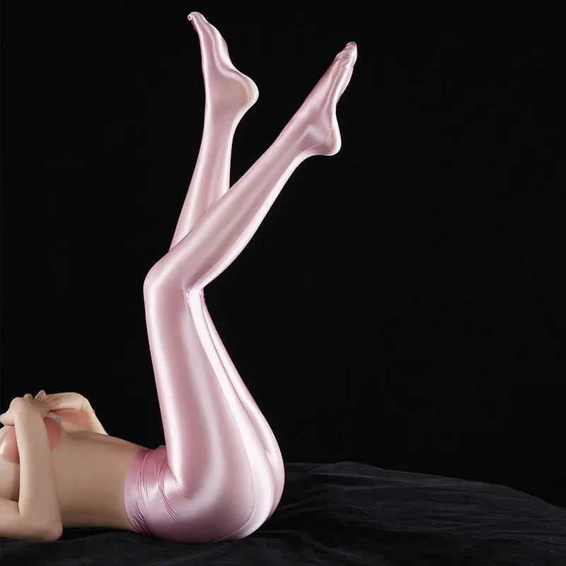 Sexy Shiny Full Pencil Pants Oil Gloosy Candy Color Sexy Tight Smooth Elastic Pencil Pant Dance Yoga Pantyhose Women