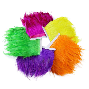 Rooster Feathers Trim Fringe Chicken Feather Strip