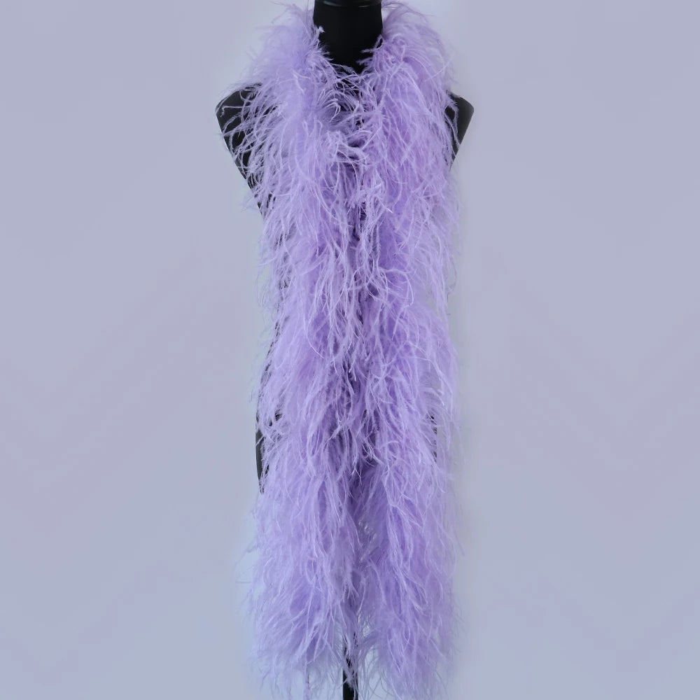 6-Ply Fluffy Ostrich Feather Scarf Boa