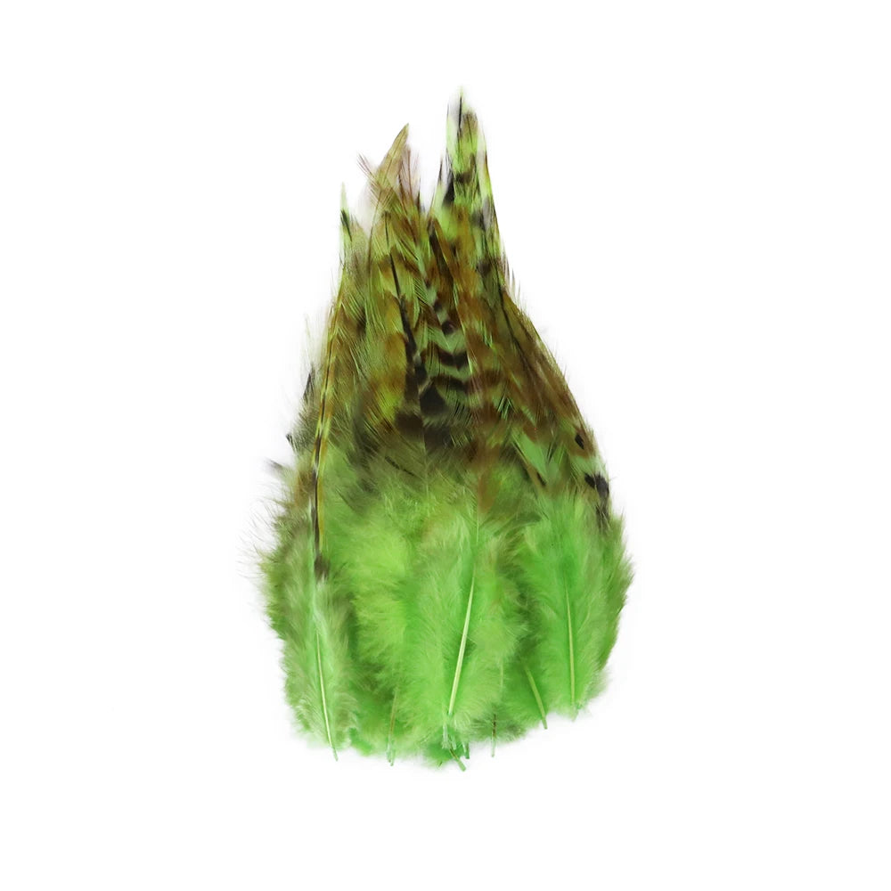 Natural Rooster Feather Fringe Trim 10-15cm