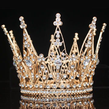 Bridal Rhinestone Tiara Crown for Weddings, Prom & Pageants