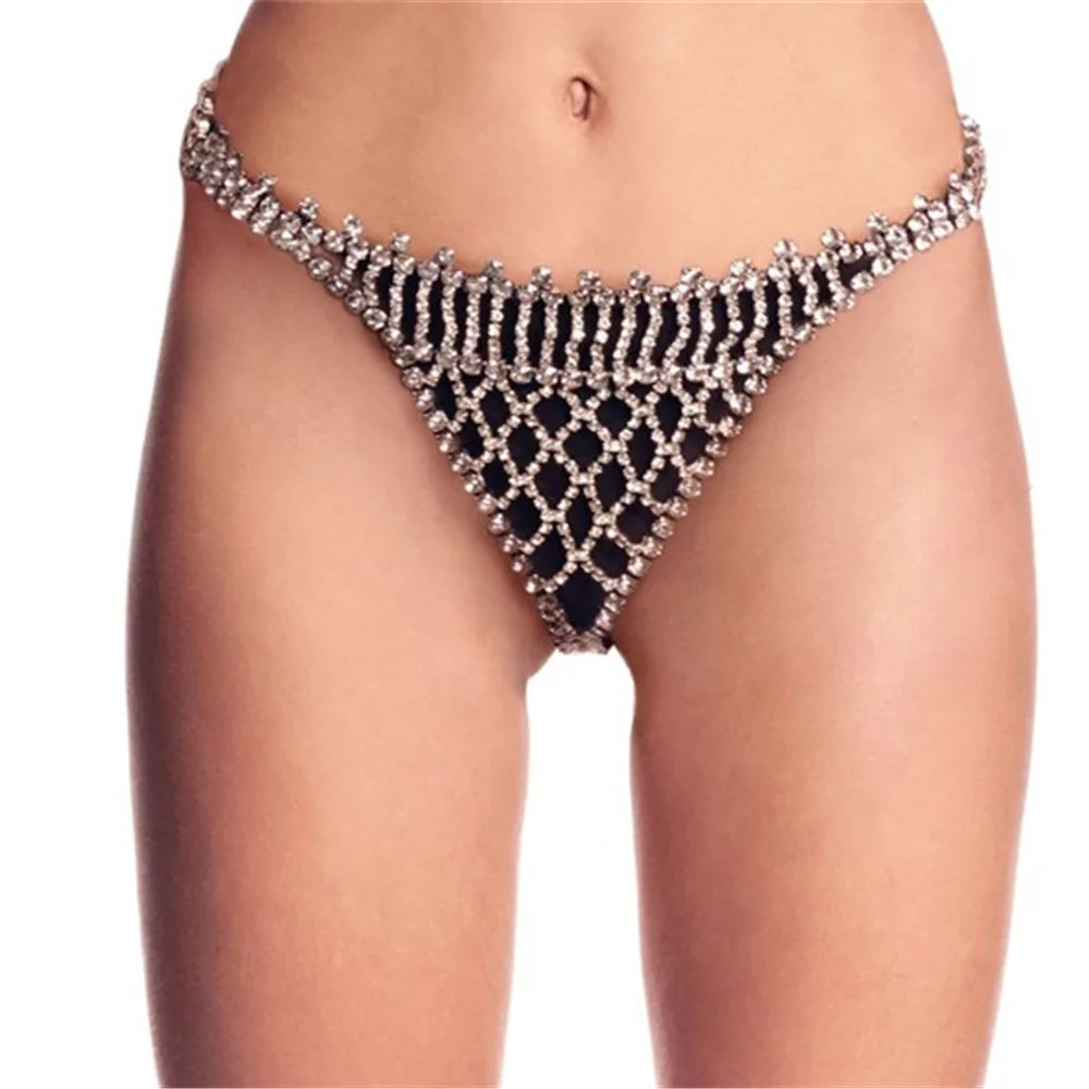 Crystal Bra & Thong Body Chain