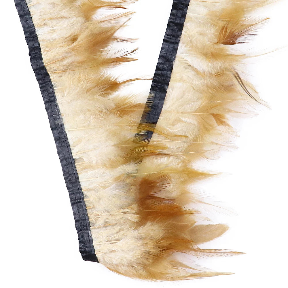 Rooster Feathers Trim Fringe Chicken Feather Strip