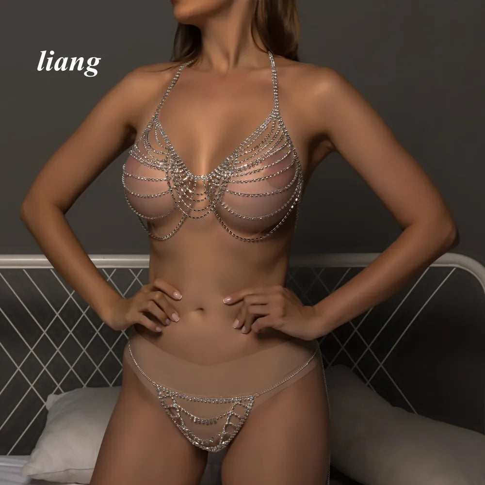Multilayer Tassel Bra & Thong Body Jewelry