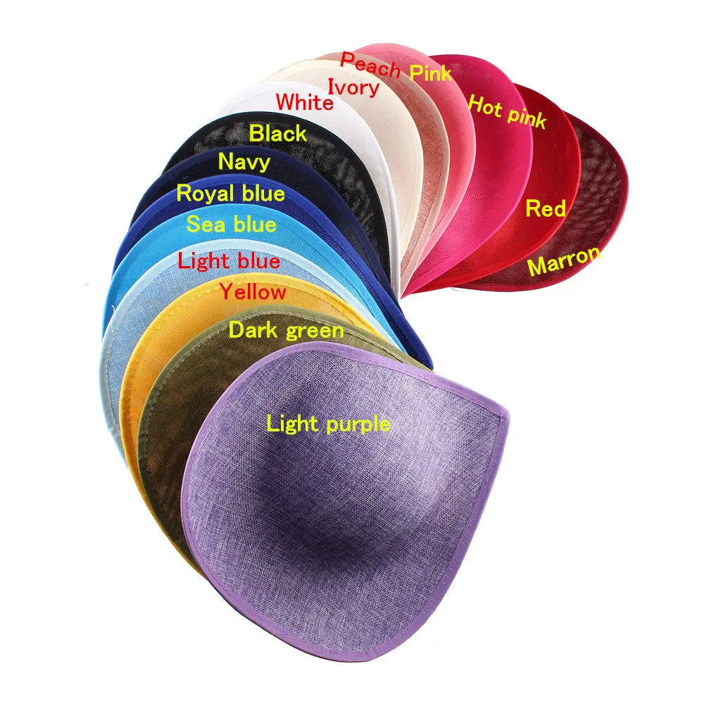 30cm Heart Shape Sinamay Fascinator Base DIY Millinery Derby Hat Headpiece Mold