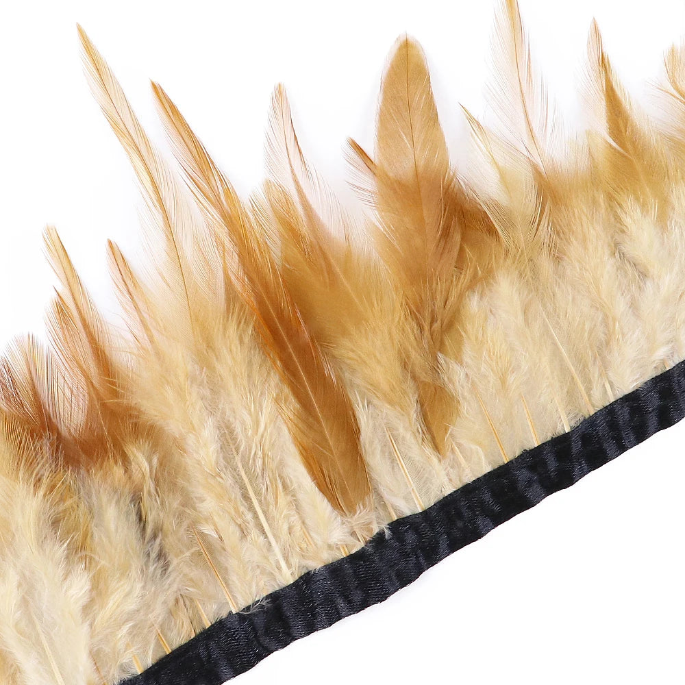 Rooster Feathers Trim Fringe Chicken Feather Strip