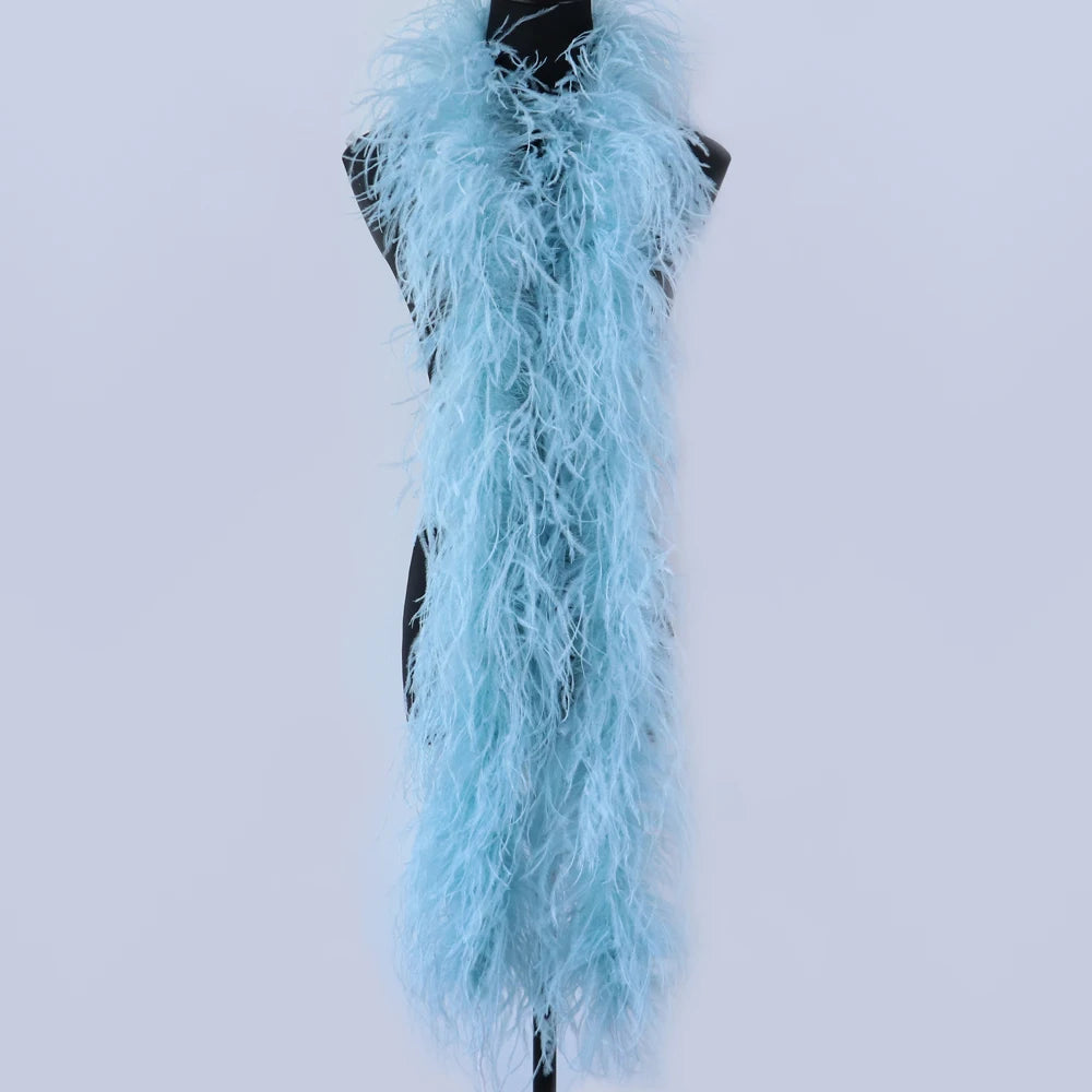 6-Ply Fluffy Ostrich Feather Scarf Boa