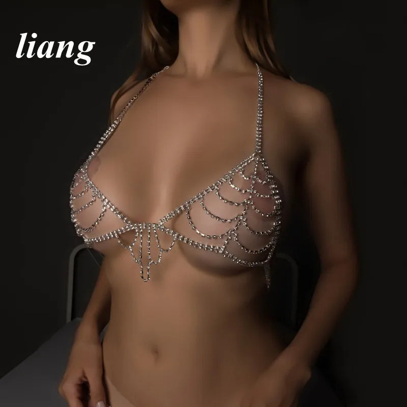 Tassel Bra & Thong Costume Body Jewelry