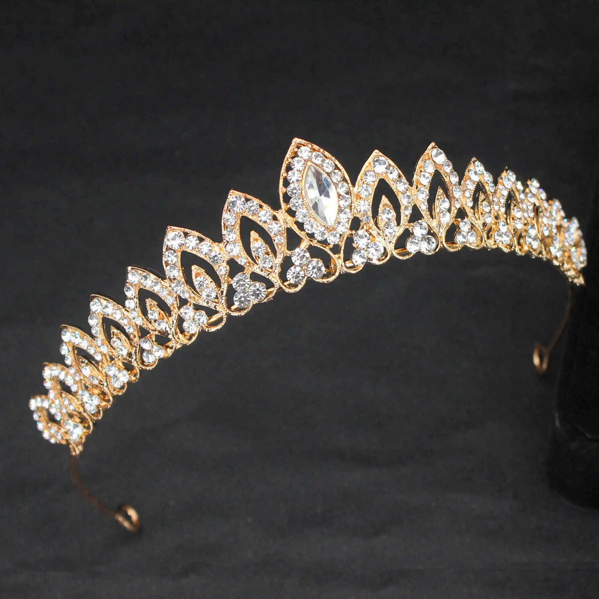 Bridal Rhinestone Tiara Crown for Weddings, Prom & Pageants
