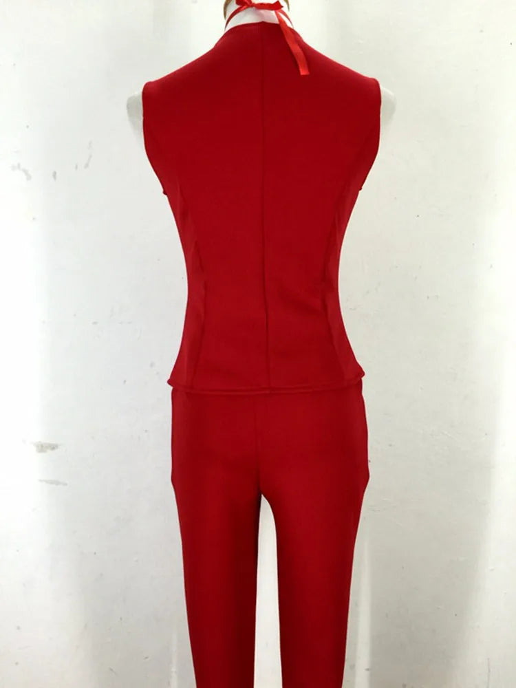 Tailored Vest & Trouser 3-Piece Suit Set with Matching Bow Tie Stage Costume
