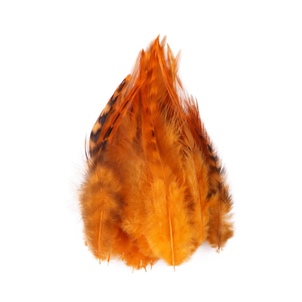 Natural Rooster Feather Fringe Trim 10-15cm