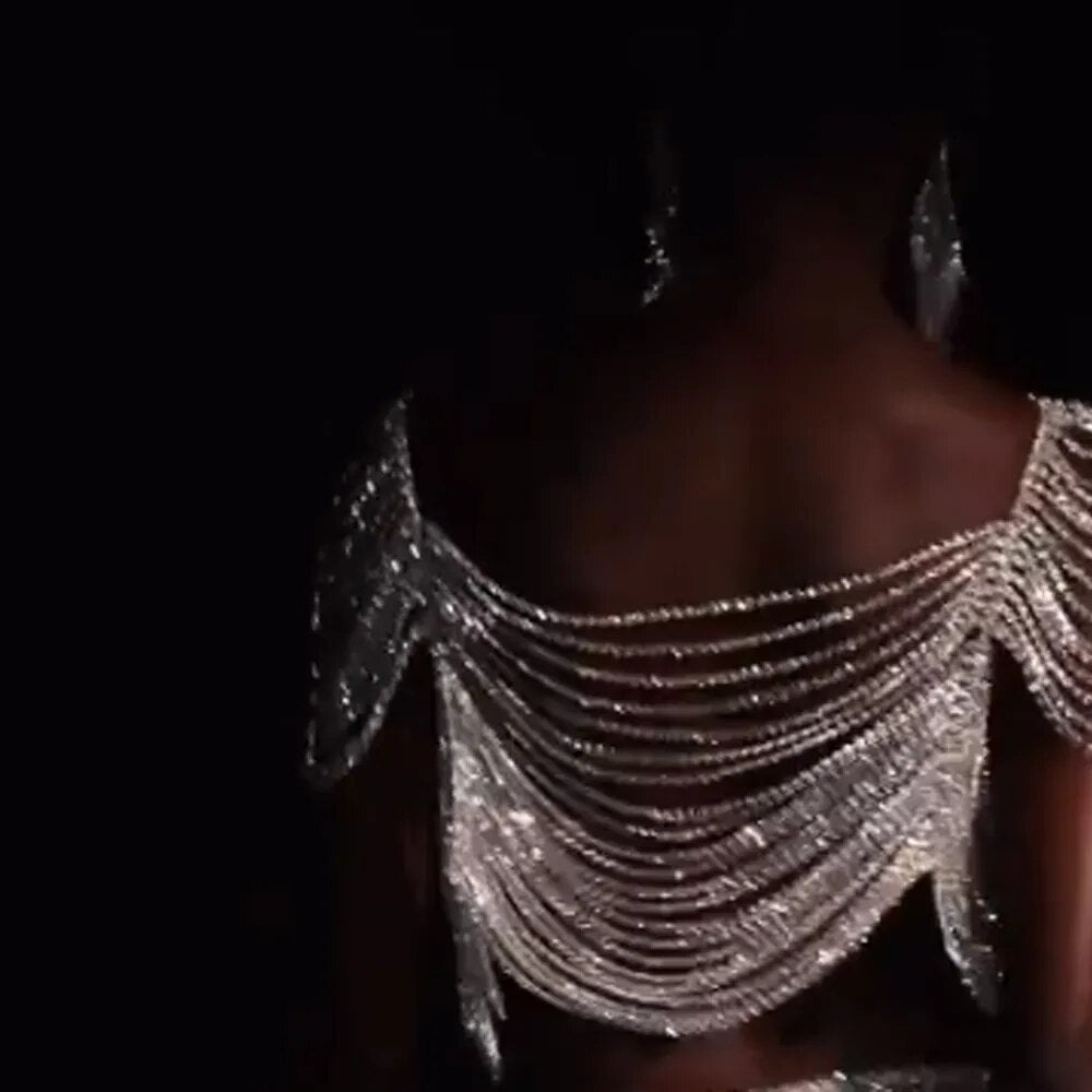 Luxury Multi-Layer Full Rhinestone Shoulder Body Chain