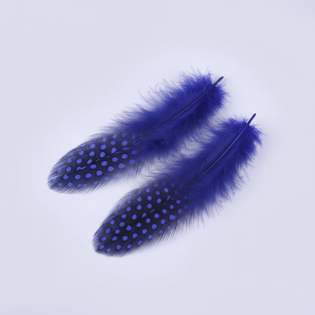 Natural Spotted Guinea Fowl Feathers 100PC