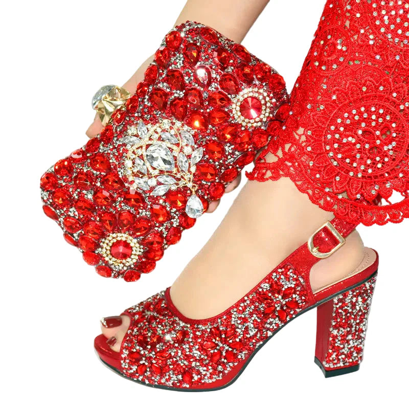 Women Shoes and Bags To Match Set Italy HJL1-2