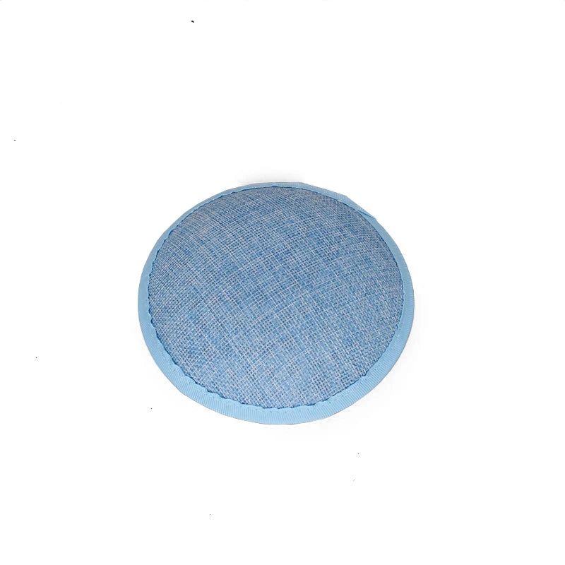 Round Imitation Sinamay Fascinator Base — 13 cm