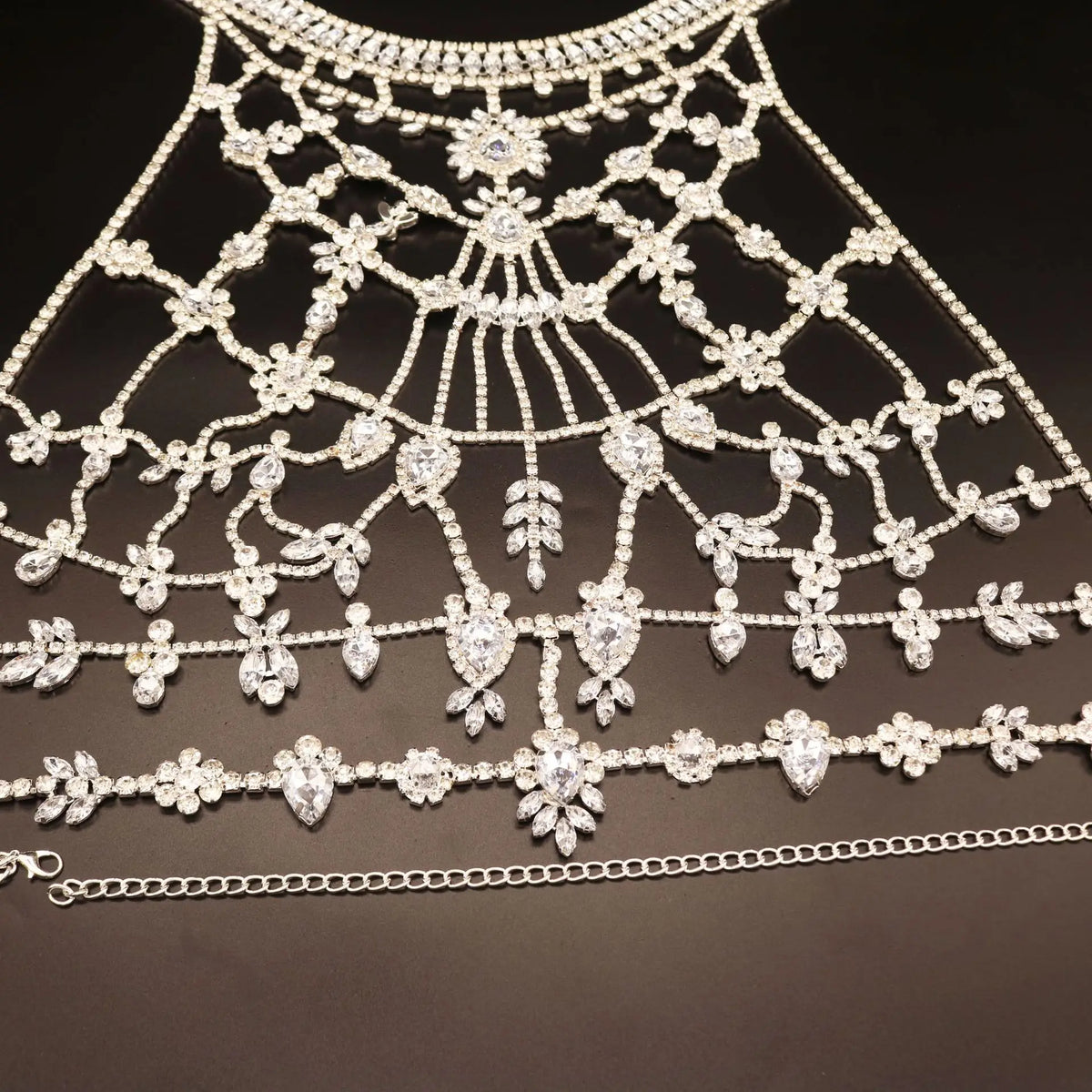 Geometric Crystal Bra Body Chain
