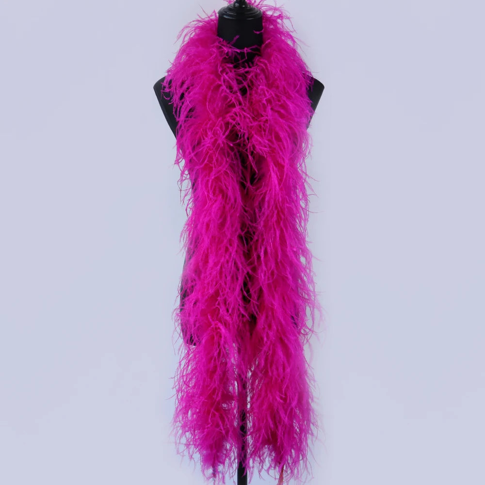 6-Ply Fluffy Ostrich Feather Scarf Boa