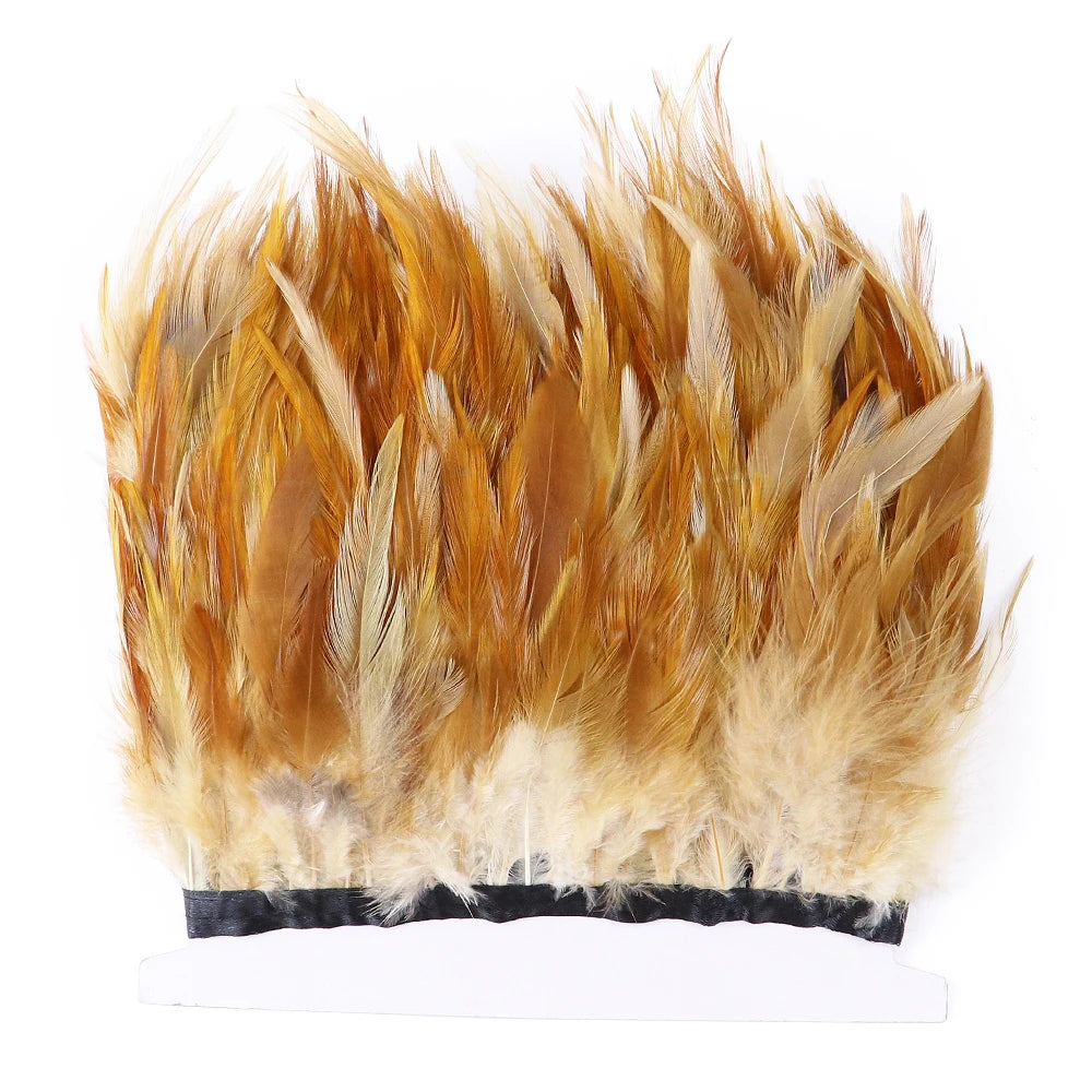 Rooster Feathers Trim Fringe Chicken Feather Strip