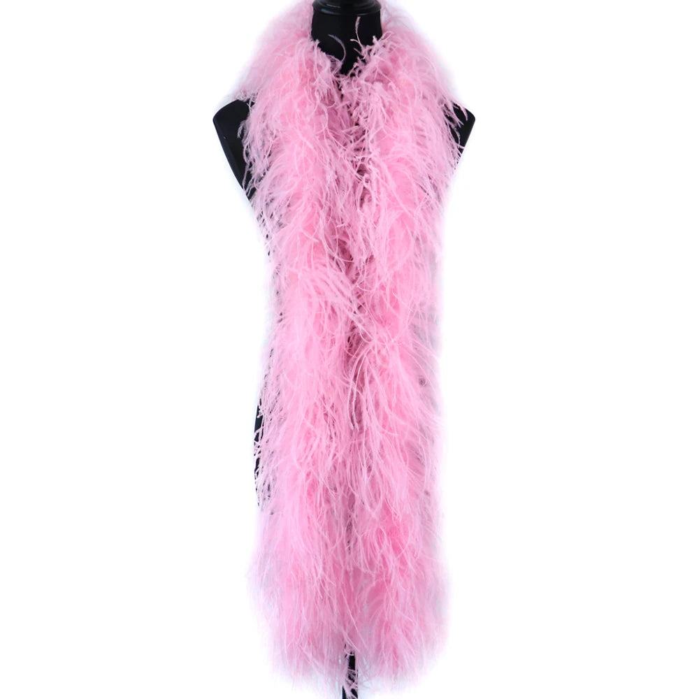 6-Ply Fluffy Ostrich Feather Scarf Boa