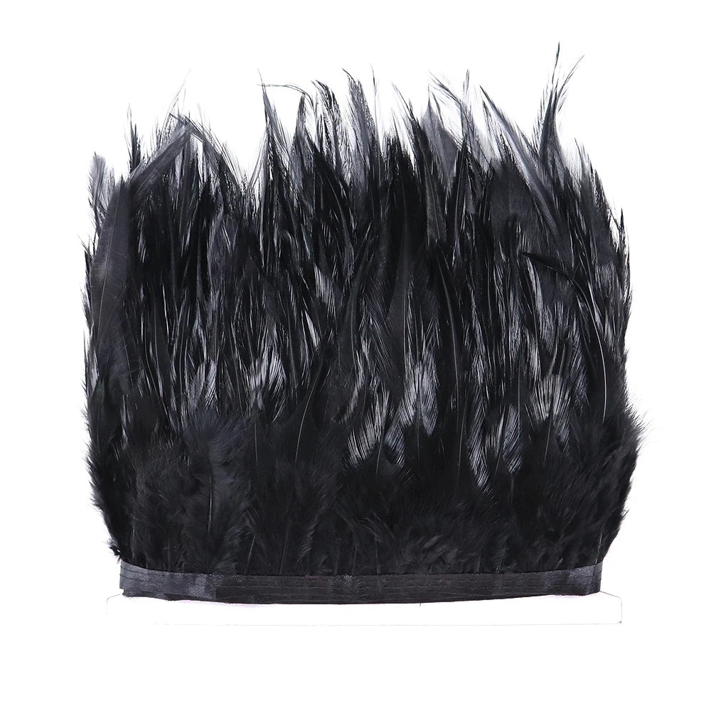 Rooster Feathers Trim Fringe Chicken Feather Strip