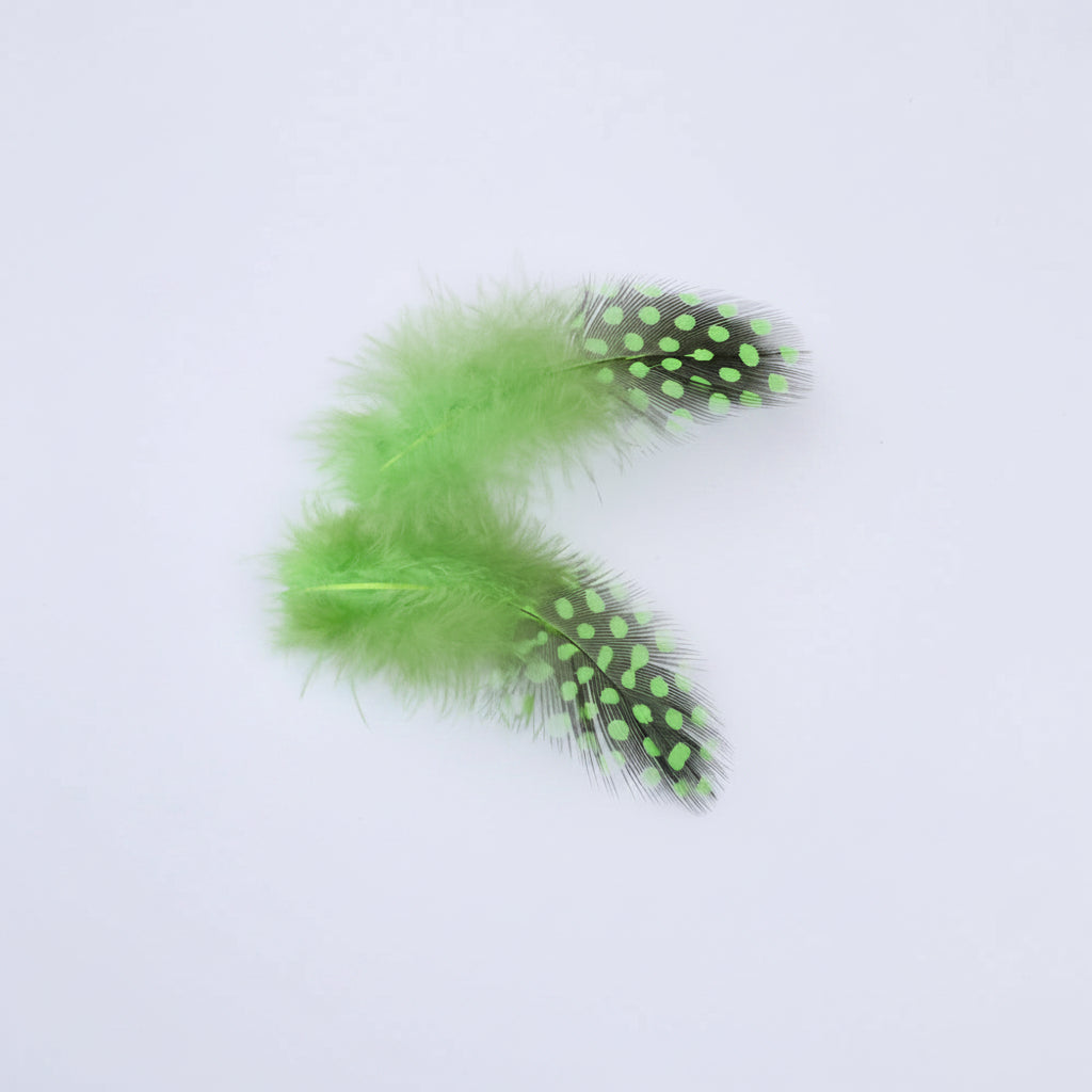 Natural Spotted Guinea Fowl Feathers 100PC