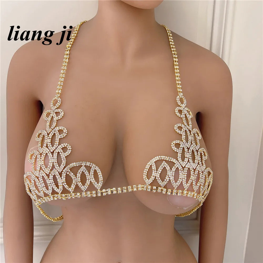 Crystal Bikini Bra & Thong Body Jewelry