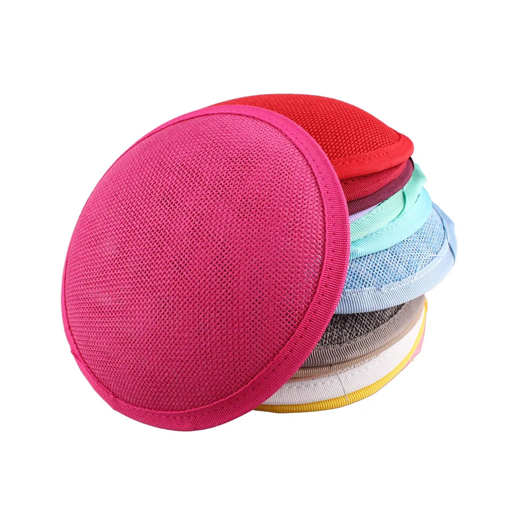 Round Imitation Sinamay Fascinator Base — 13 cm