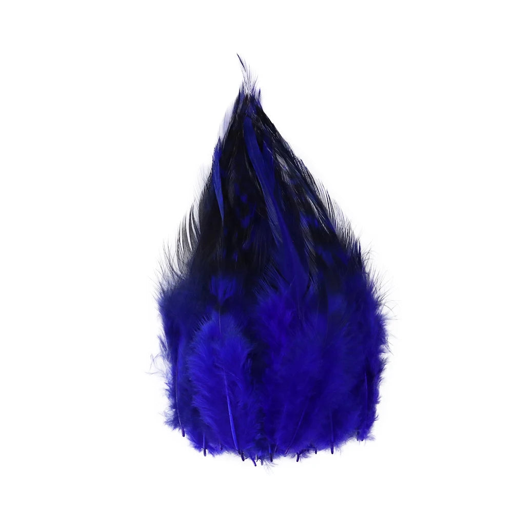 Natural Rooster Feather Fringe Trim 10-15cm