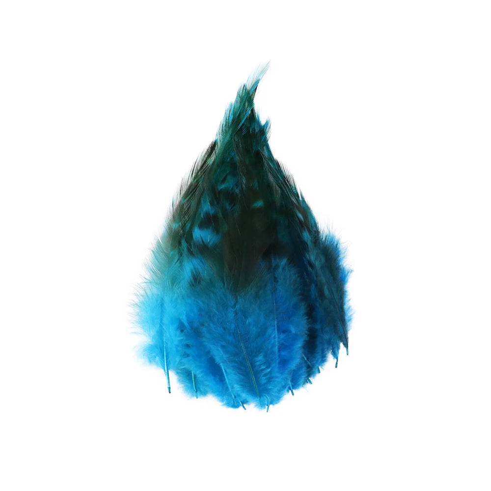 Natural Rooster Feather Fringe Trim 10-15cm