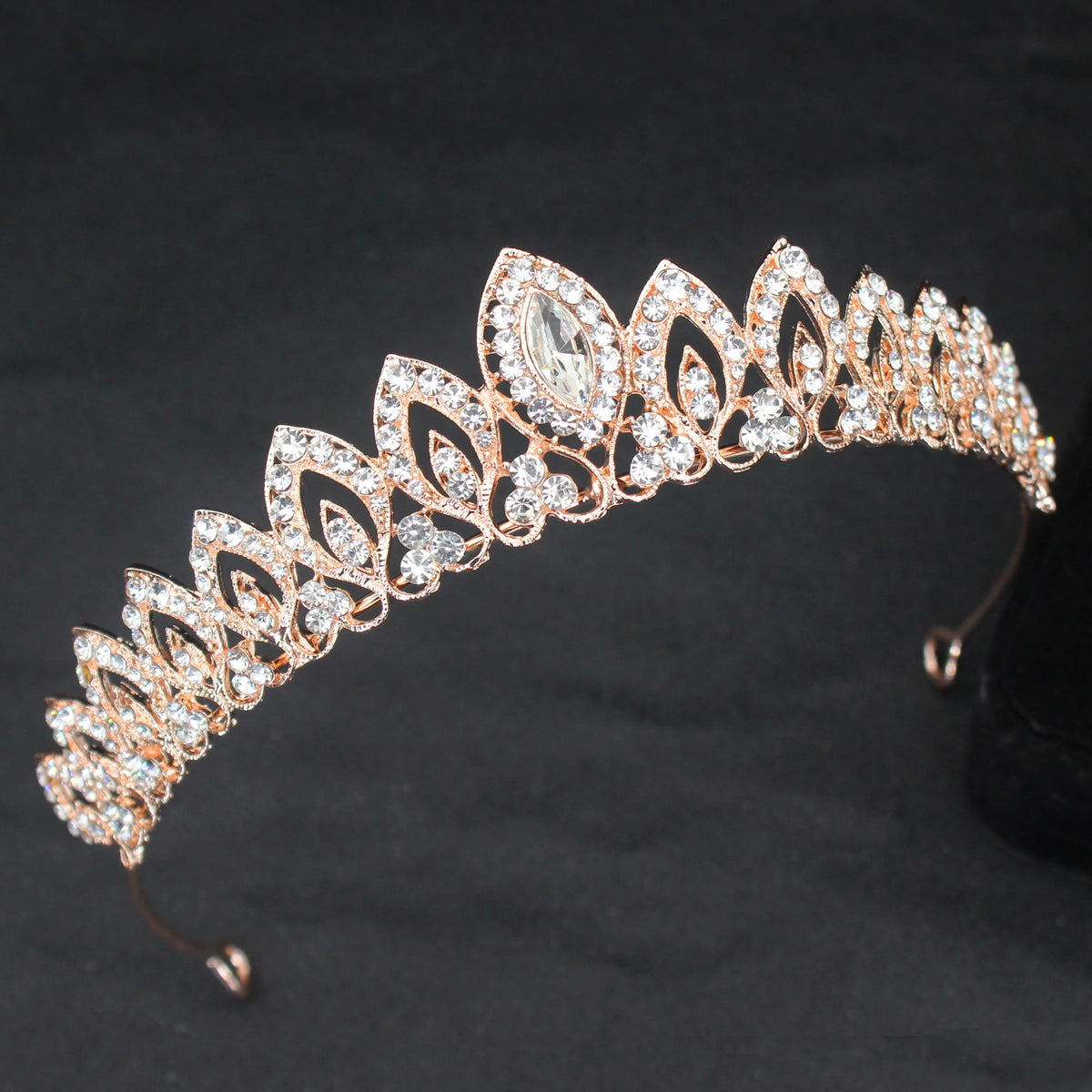 Bridal Rhinestone Tiara Crown for Weddings, Prom & Pageants