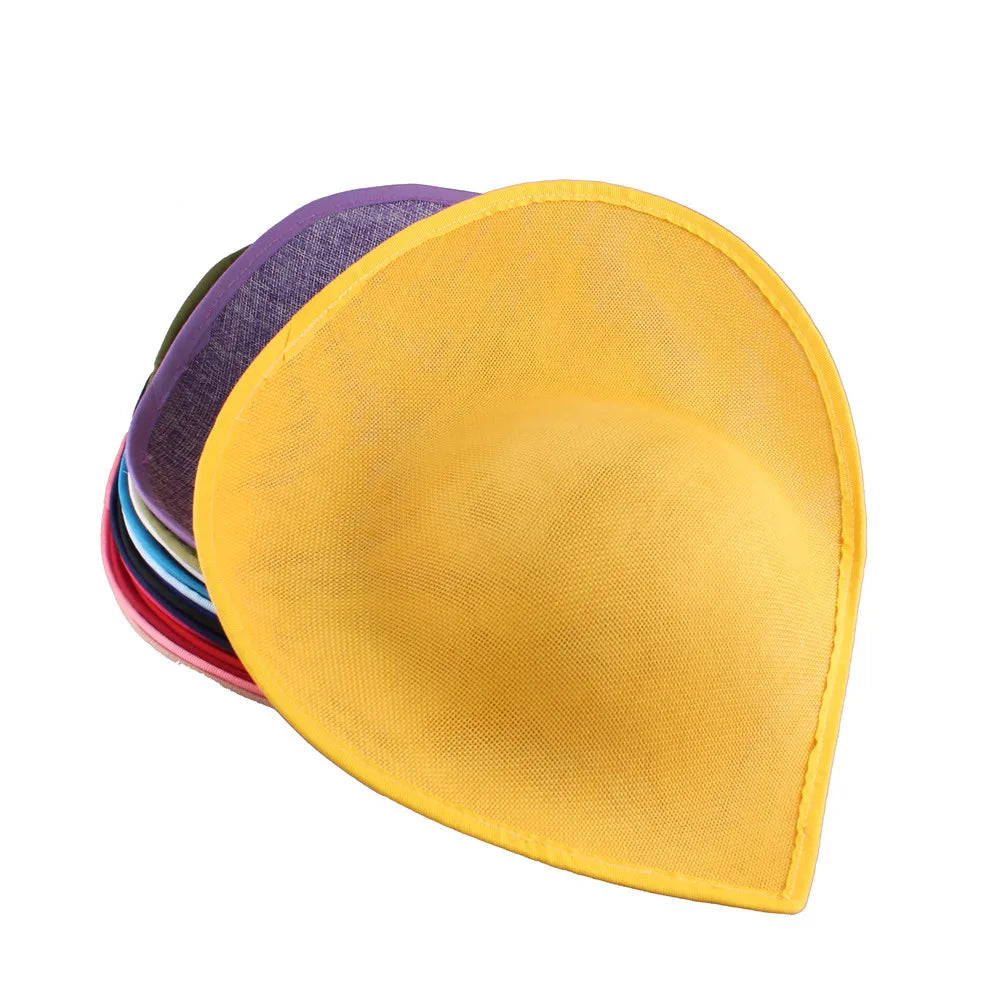 30cm Heart Shape Sinamay Fascinator Base DIY Millinery Derby Hat Headpiece Mold