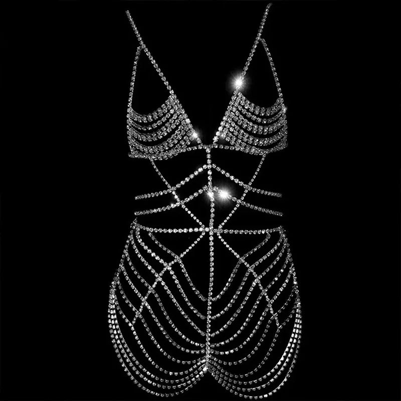 Crystal One-Piece Costume Body Chain