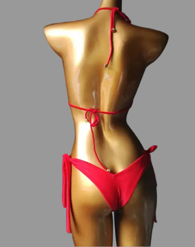 Strappy Rhinestone Bandage Set – Exotic Crystal Cross-Wrap & Bling Suit for Luxury Parties