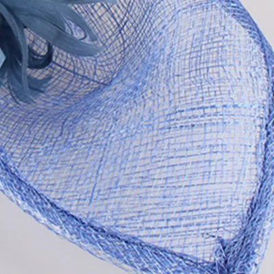 25cm 4-Layer Sinamay Bow Fascinator Headband Kentucky Derby Tea Party Pillbox Hat