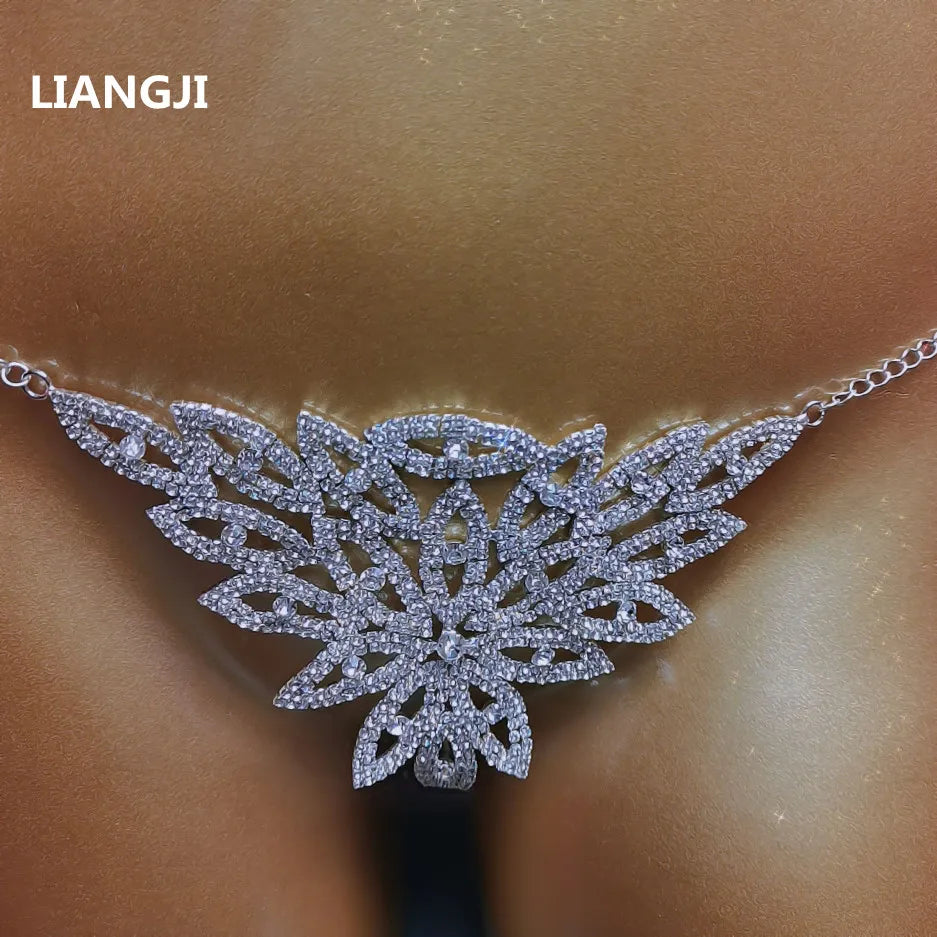 Rhinestone Bra & Brief Costume Jewelry