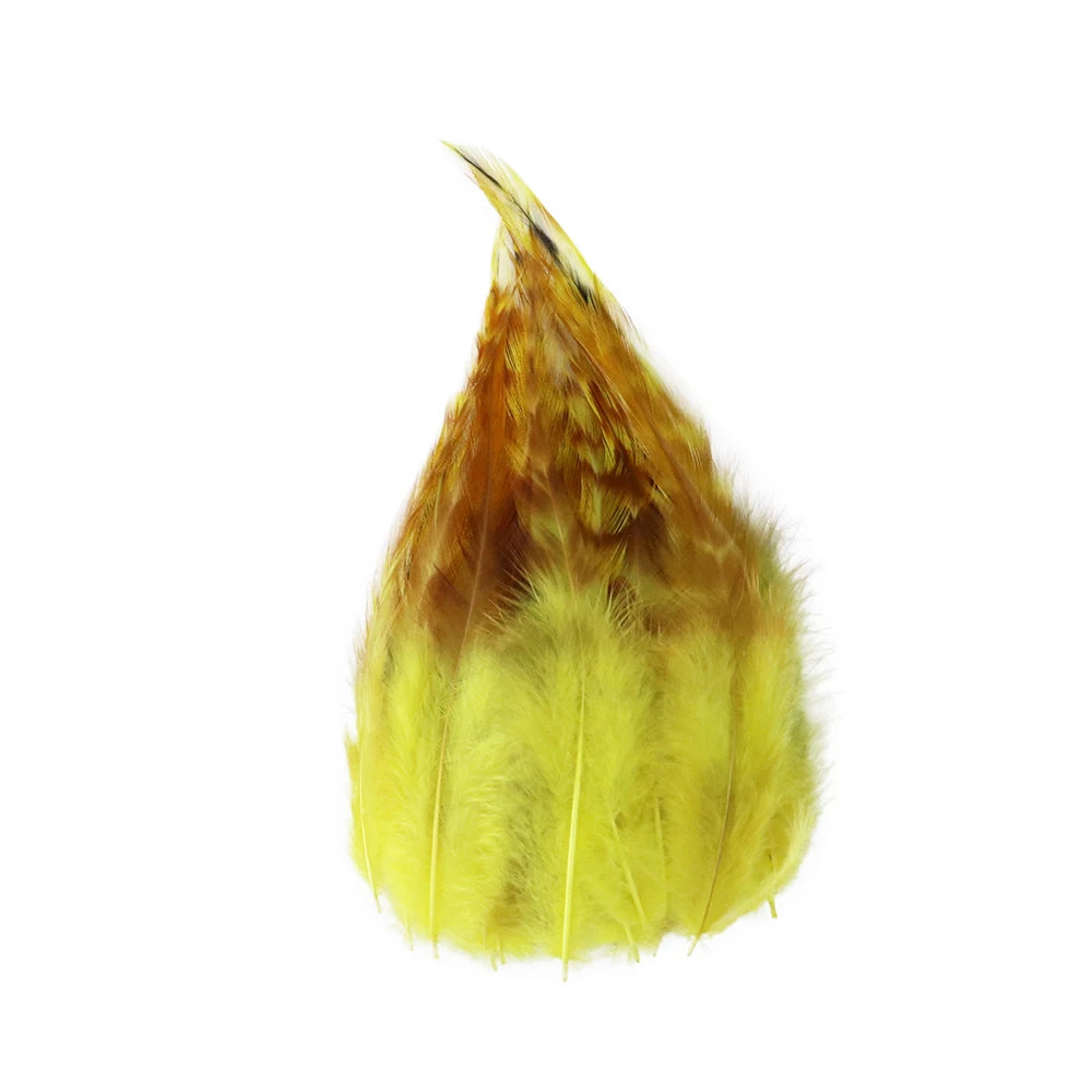 Natural Rooster Feather Fringe Trim 10-15cm