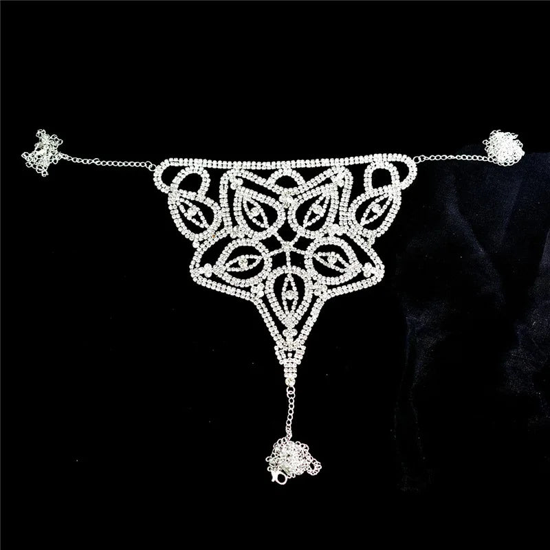 Rhinestone Bra & Thong Body Jewelry