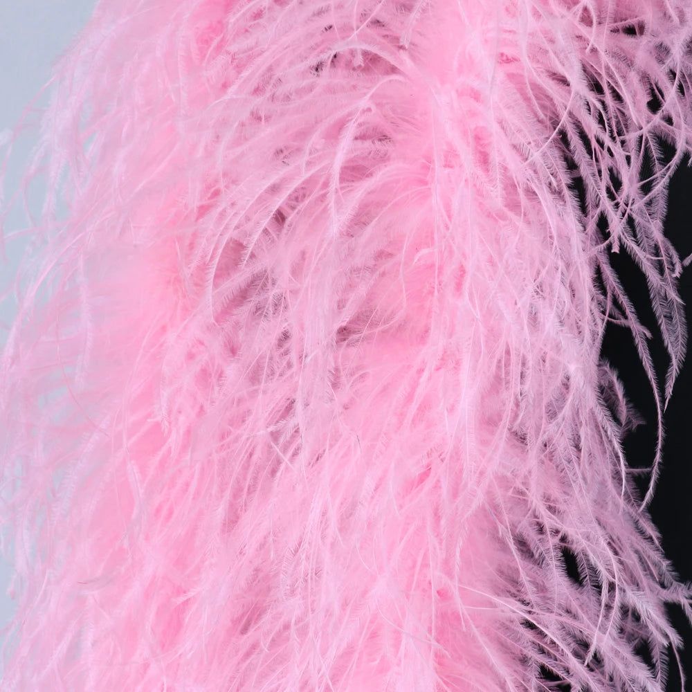 6-Ply Fluffy Ostrich Feather Scarf Boa